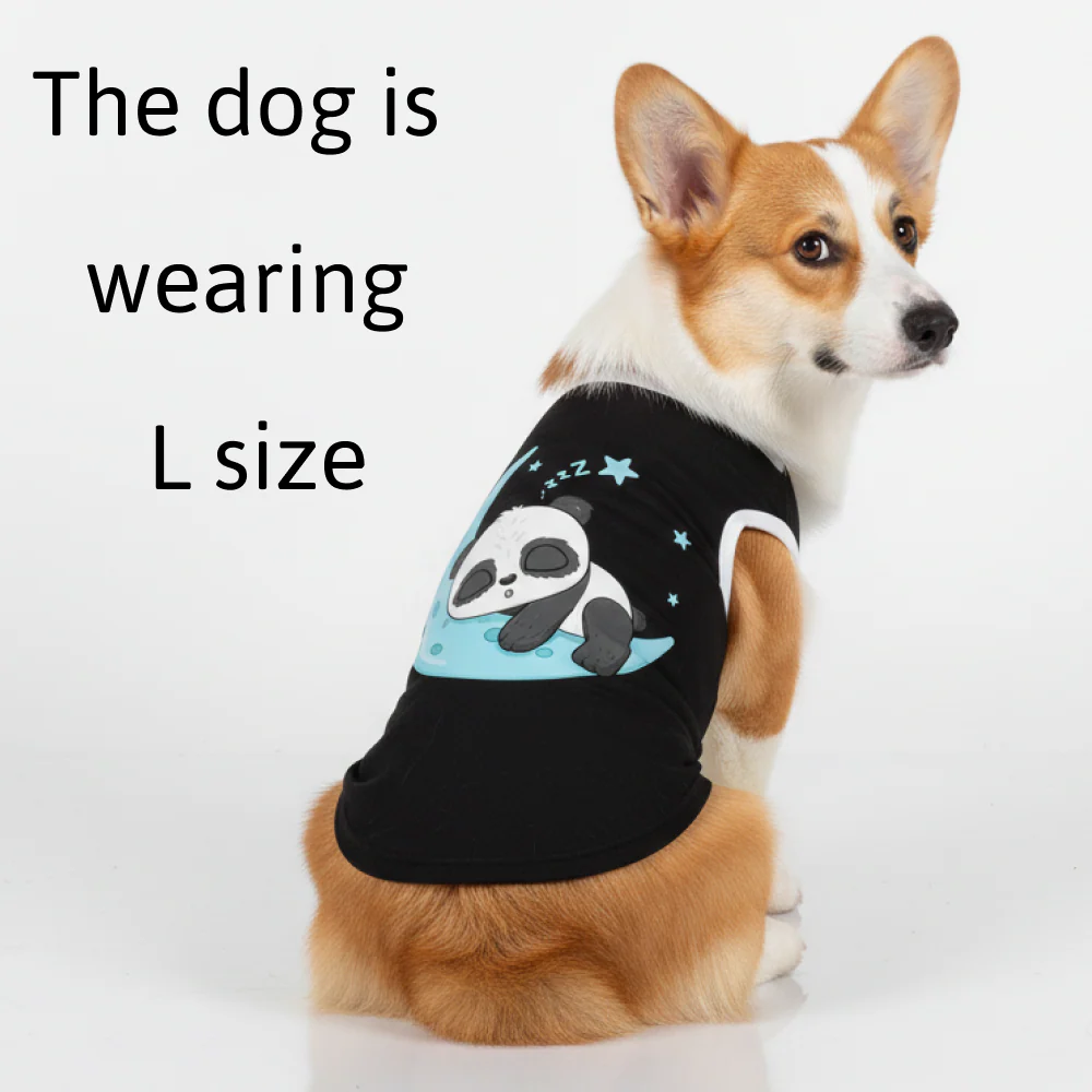 Skatrs Sleeping Panda Cotton T shirt for Dogs and Cats - Image 13