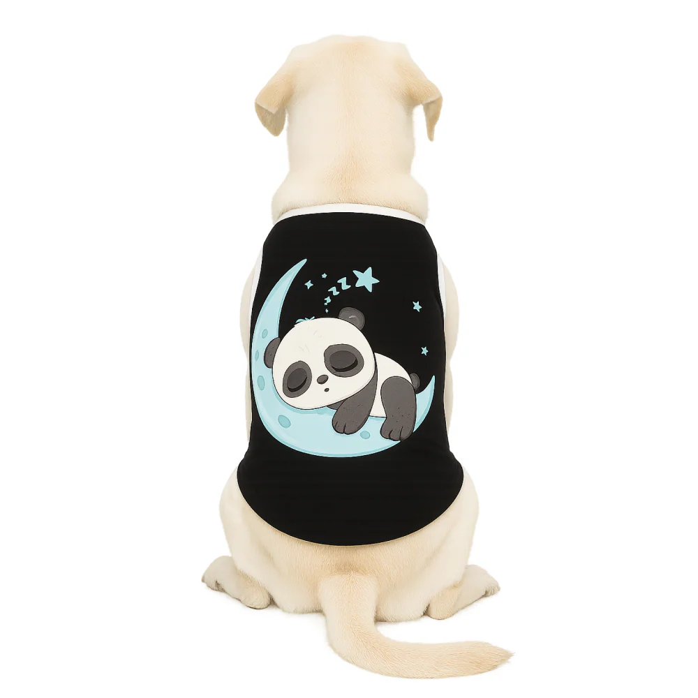 Skatrs Sleeping Panda Cotton T shirt for Dogs and Cats - Image 3