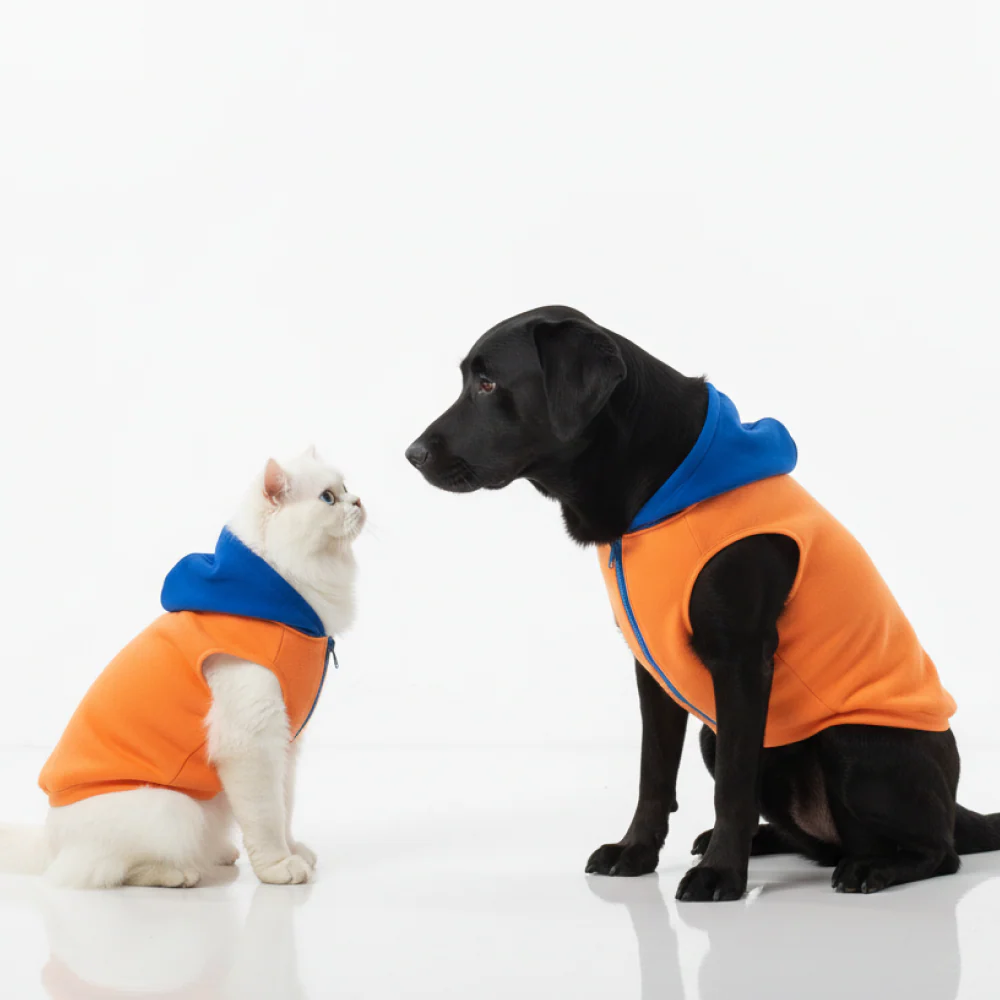 Skatrs Sunset Splash In-Style Hoodie For Dogs and Cats (Orange & Blue) - Image 14