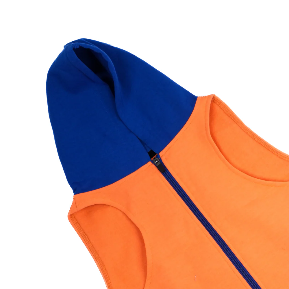 Skatrs Sunset Splash In-Style Hoodie For Dogs and Cats (Orange & Blue) - Image 9