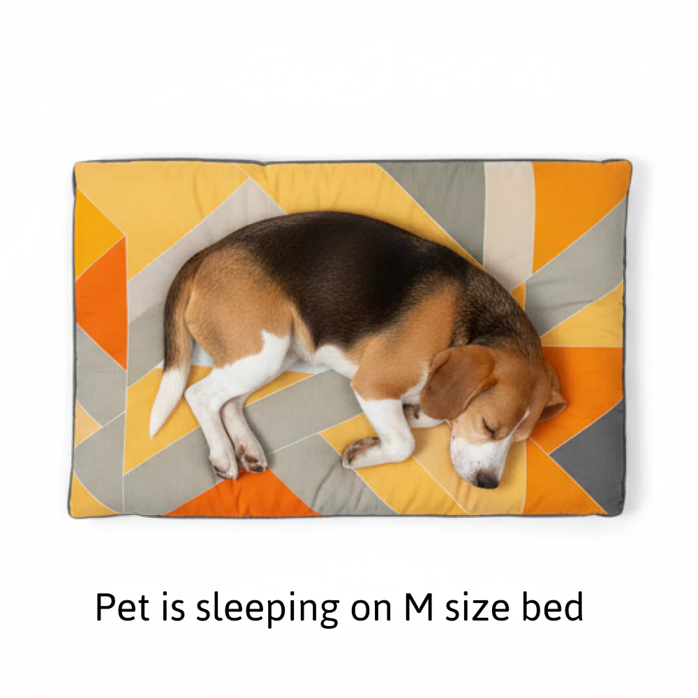 Skatrs Sunshine Snuggle Flat Bed for Dogs & Cats (Yellow) - Image 5