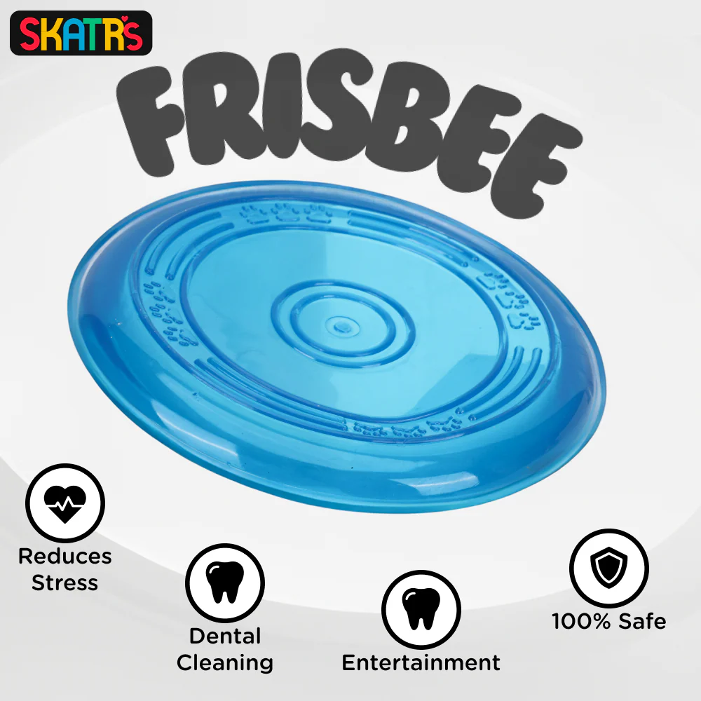 Skatrs Super Flyer Frisbee Toy for Dogs (Blue) - Image 2