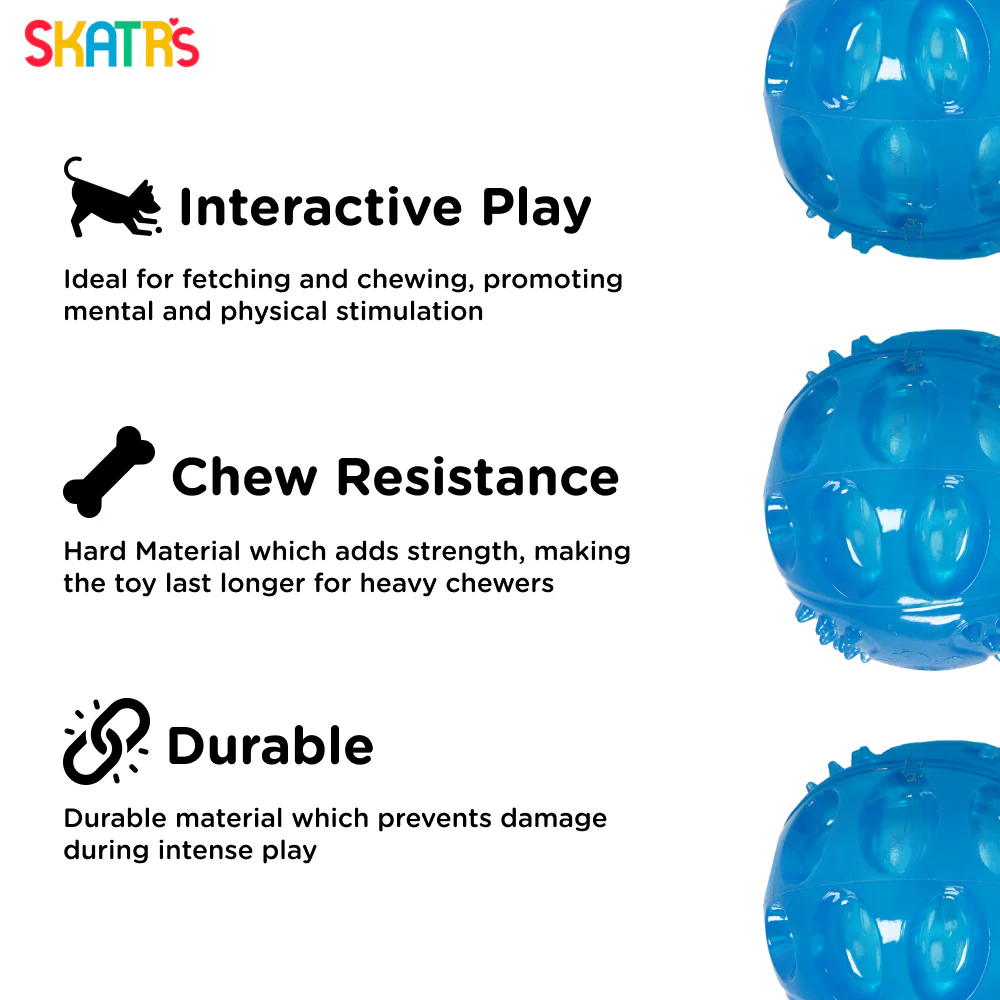 Skatrs Super LED Ball for Dogs and Cats (Blue) - Image 3