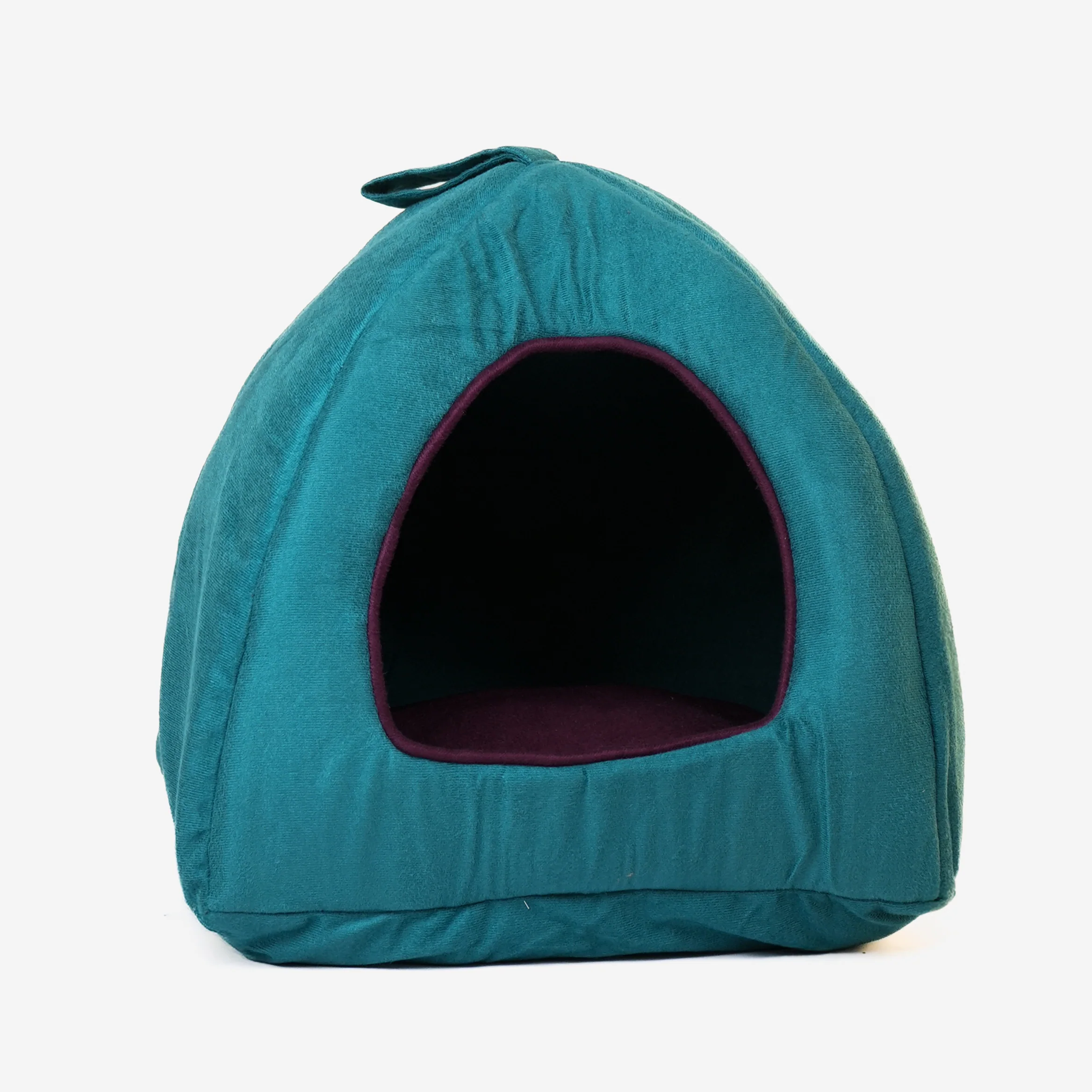 Skatrs Cozy House for Cats, Kittens and Small Dogs (Teal Blue and Purple) - Image 4