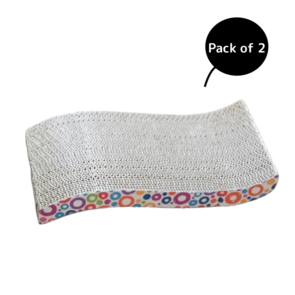 Skatrs The Satisfying Wave Cat Scratcher with 2g Premium Catnip Free (15x7.5x2.8in) - Image 8