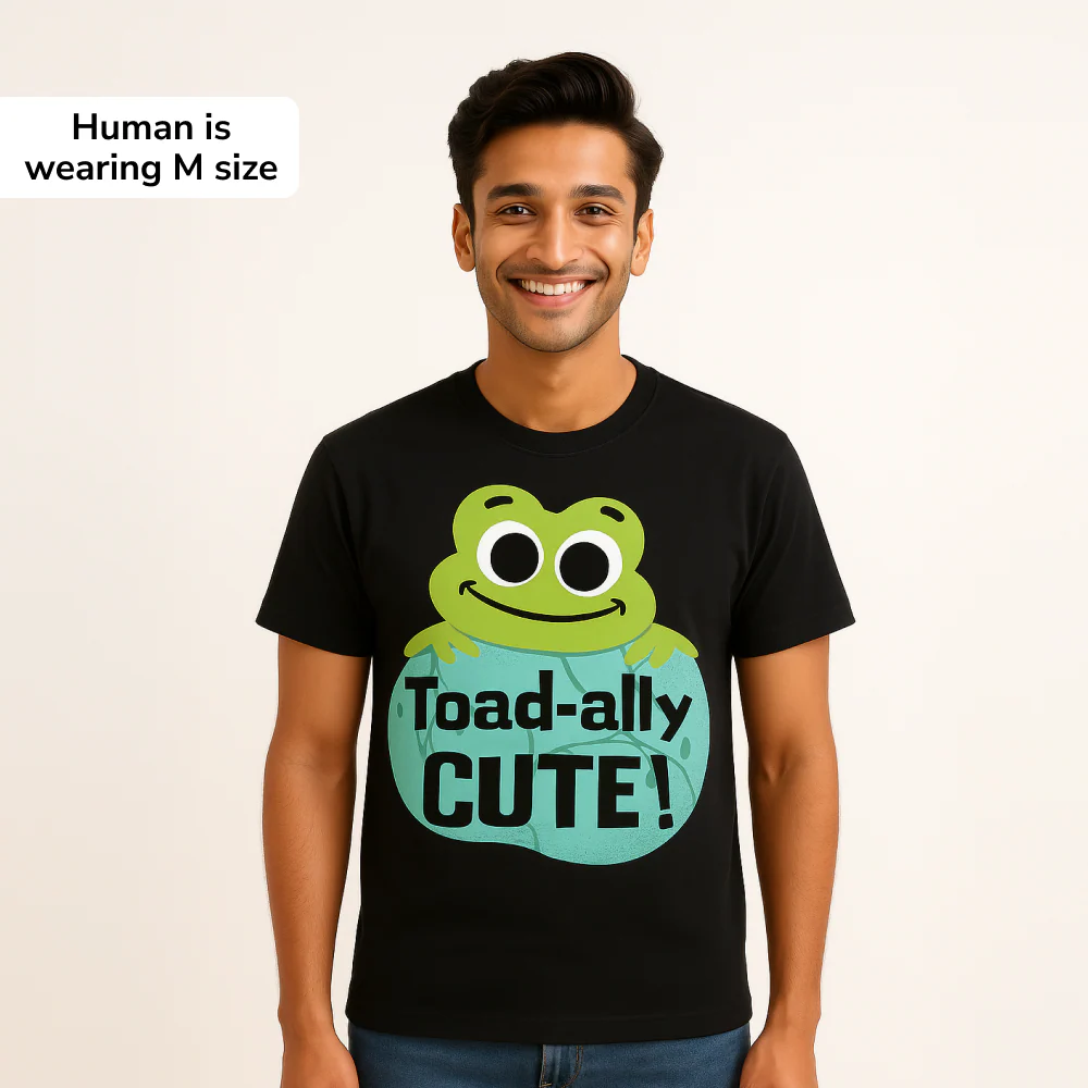 Toadly Cute Cotton T Shirt for Men and Women - Image 2