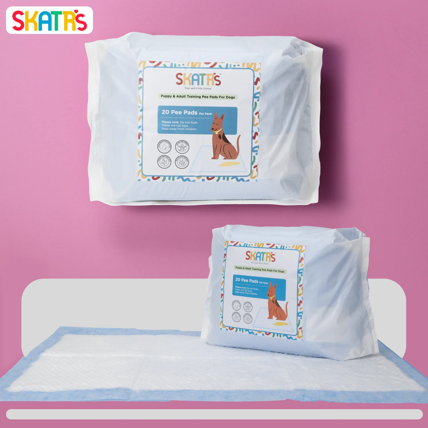 Skatrs Training Pee Pads for Dogs and Cats (45x60cm) - Image 6