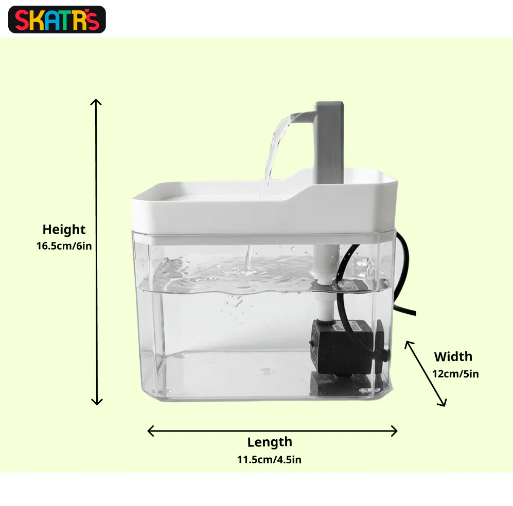 Skatrs Transparent Water Fountain for Dogs and Cats - Image 4