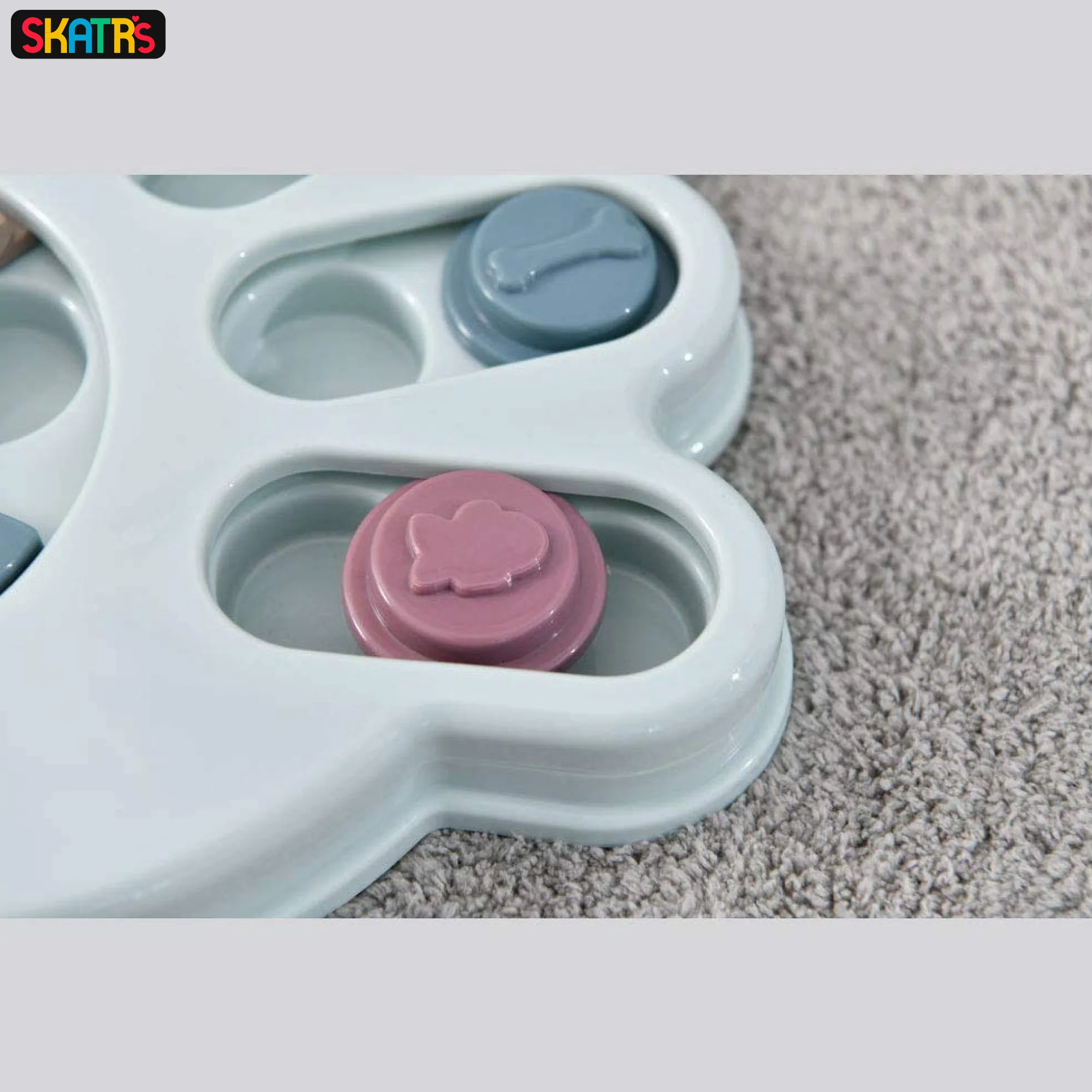 Skatrs Treat Hider Toy for Dogs and Cats (Blue) - Image 4