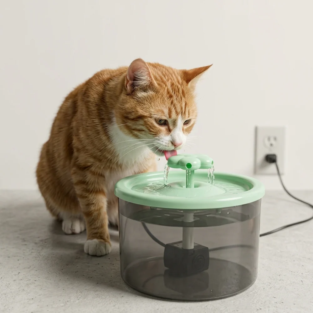 Skatrs Water Fountain for Dogs and Cats (Green) - Image 2
