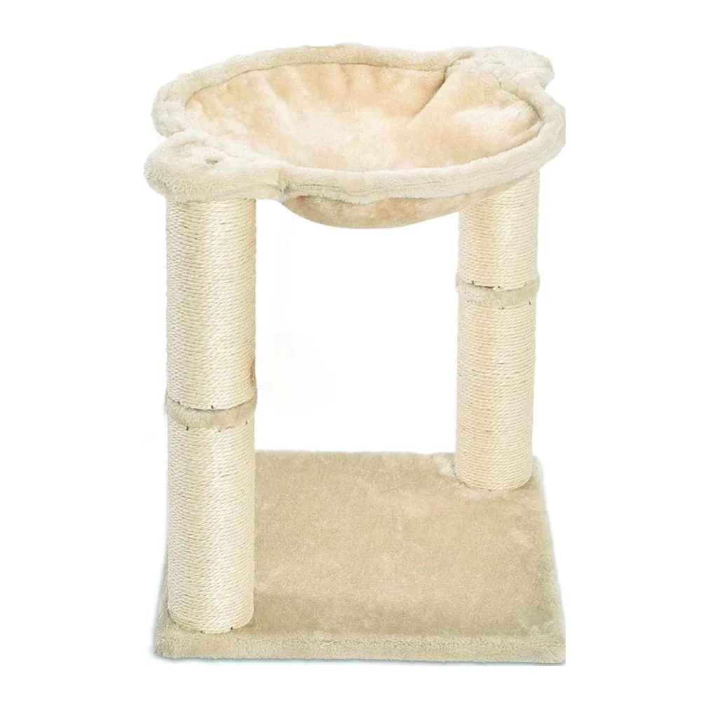 Skatrs Paw Lounge Cat Scratcher with Premium Catnip and Claw Tower Cat Tree with Hammock and Dual Scratching Post Toy Combo - Image 11
