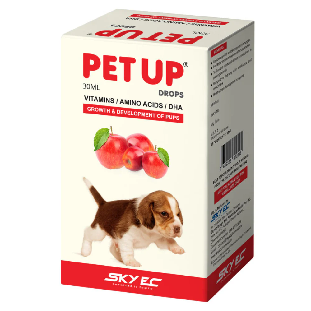 Skyec Skyworm Dewormer and Petup Drops Multi Vitamin Supplement for Puppies Combo - Image 3