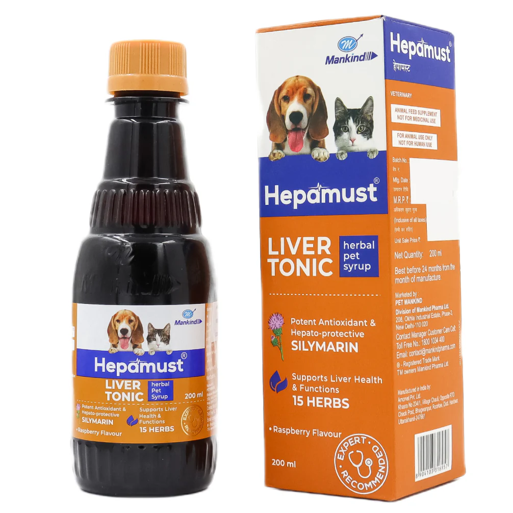 Skyec Star Coat Omega 3 + 6 Syrup (200ml) and Mankind Hepamust Liver Tonic Appetite Booster (200ml) for Dogs and Cats Combo - Image 3