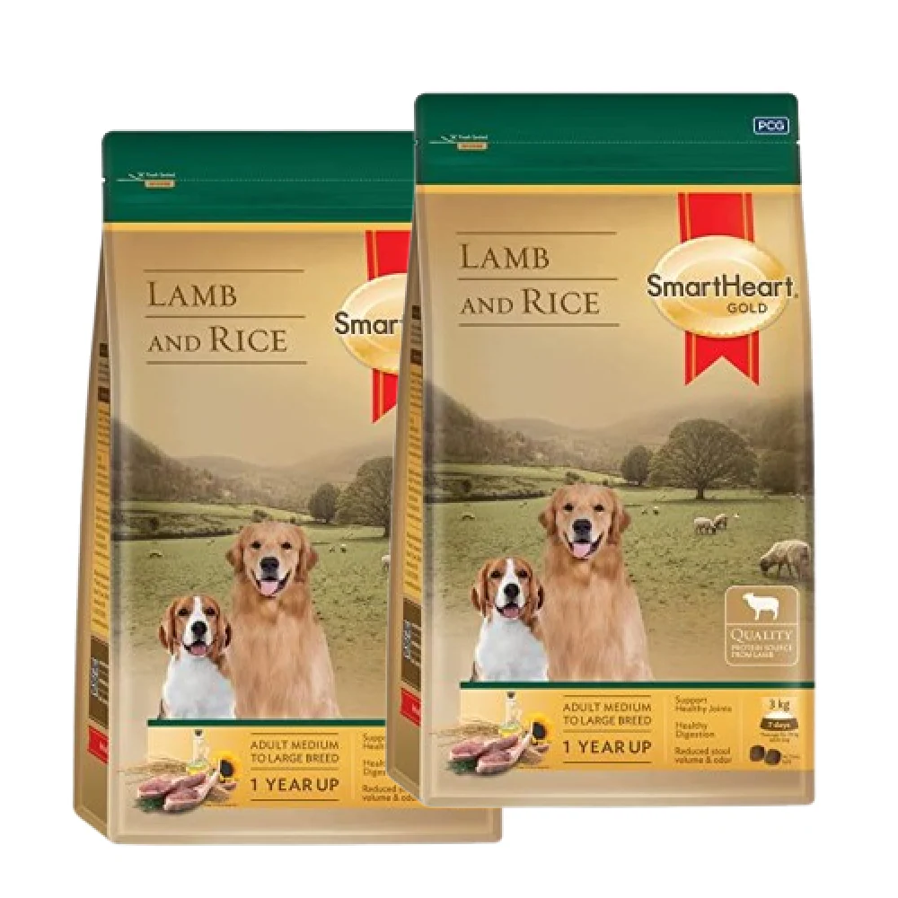 SmartHeart Gold Adult Dog Lamb & Rice Dry Food - Image 2
