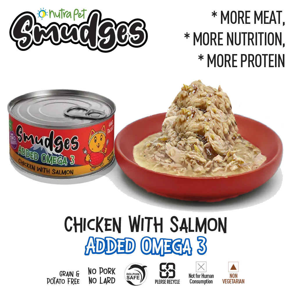 Smudges Chicken with Salmon in Gravy Adult Cat Wet Food - Image 2