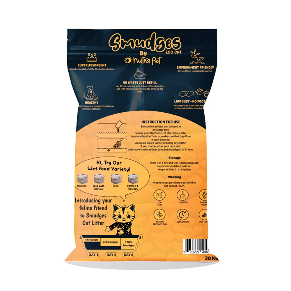 Smudges Eco Bentonite Lavender Scented Clumping Cat Litter - Image 2