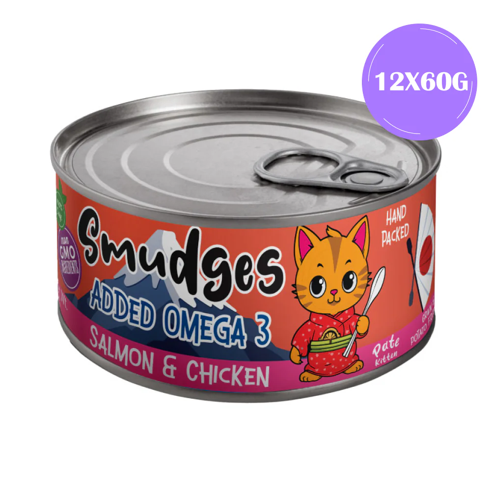Smudges Salmon Pate Mixed with Shredded Chicken Kitten Wet Food - Image 5