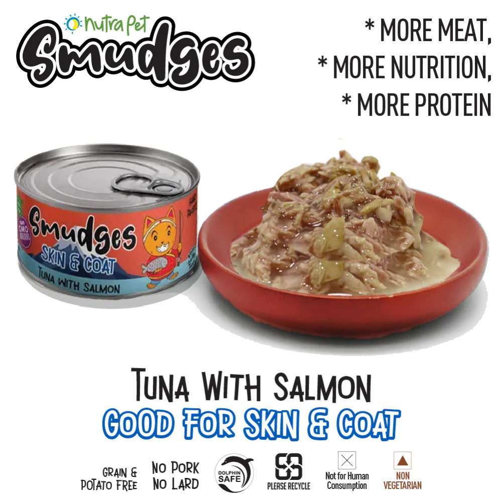 Smudges Tuna Flakes with Salmon in Soft Jelly Adult Cat Wet Food - Image 2