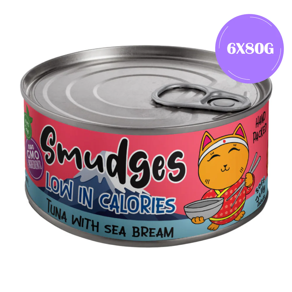 Smudges Tuna Flakes with Sea Bream in Soft Jelly Adult Cat Wet Food - Image 4