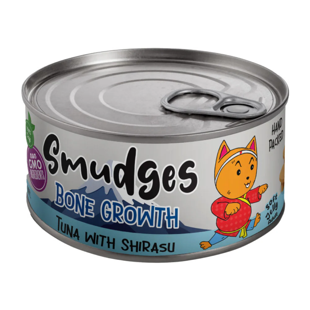 Smudges Tuna Flakes with Shirasu in Soft Jelly Adult Cat Wet Food