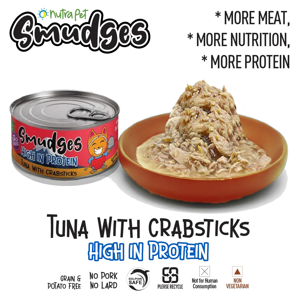 Smudges Tuna with Crabsticks in Gravy Adult Cat Wet Food - Image 2