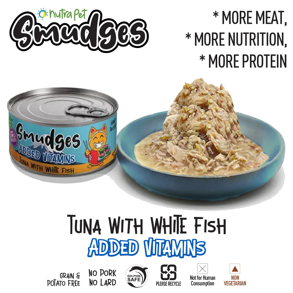 Smudges Tuna with White Fish in Gravy Adult Cat Wet Food - Image 2