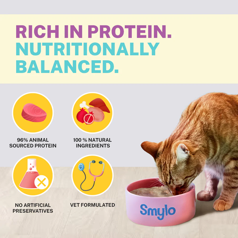 Smylo Adult Chicken & Liver, Pomegranate, Fresh & No-Preservative Wet Cat Food - Image 3