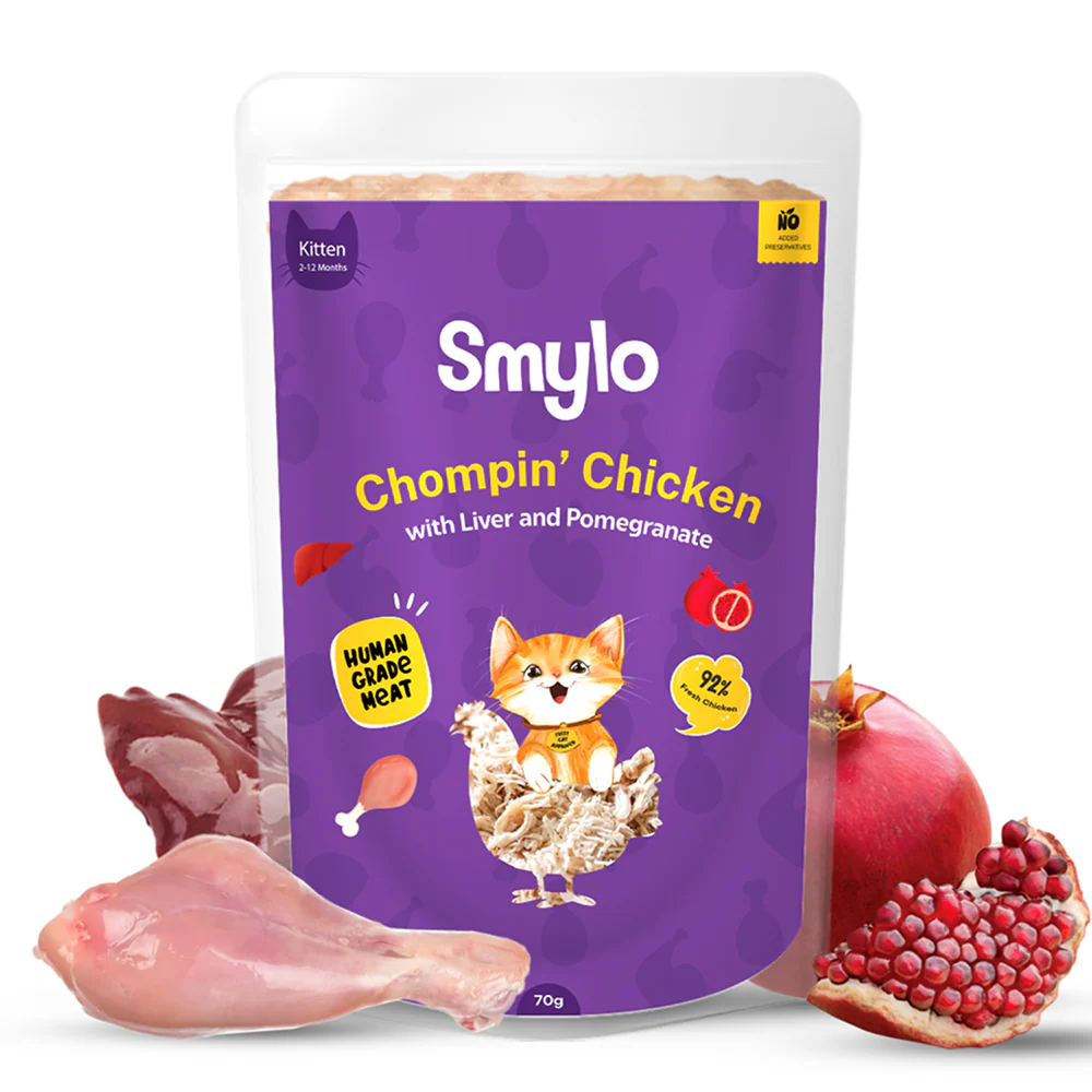 Smylo Kitten Chicken & Liver, Pomegranate, Fresh & No-Preservative Wet Cat Food - Image 12