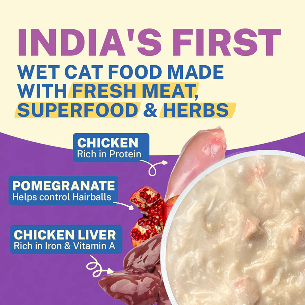 Smylo Kitten Chicken & Liver, Pomegranate, Fresh & No-Preservative Wet Cat Food - Image 2