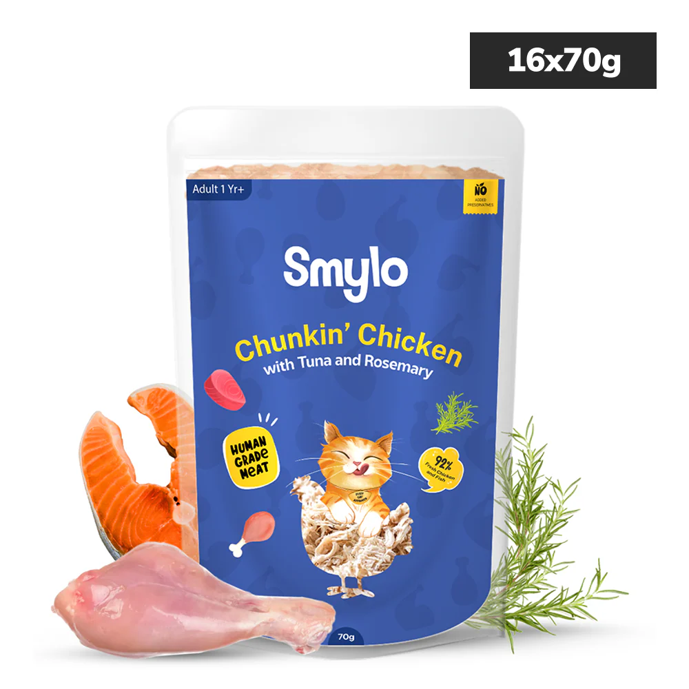 Smylo Adult Chicken Tuna & Rosemary, Fresh & No-Preservative Wet Cat Food - Image 12