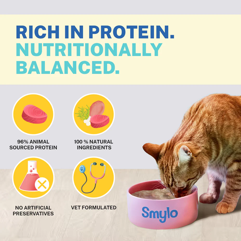 Smylo Adult Chicken Tuna & Rosemary, Fresh & No-Preservative Wet Cat Food - Image 4