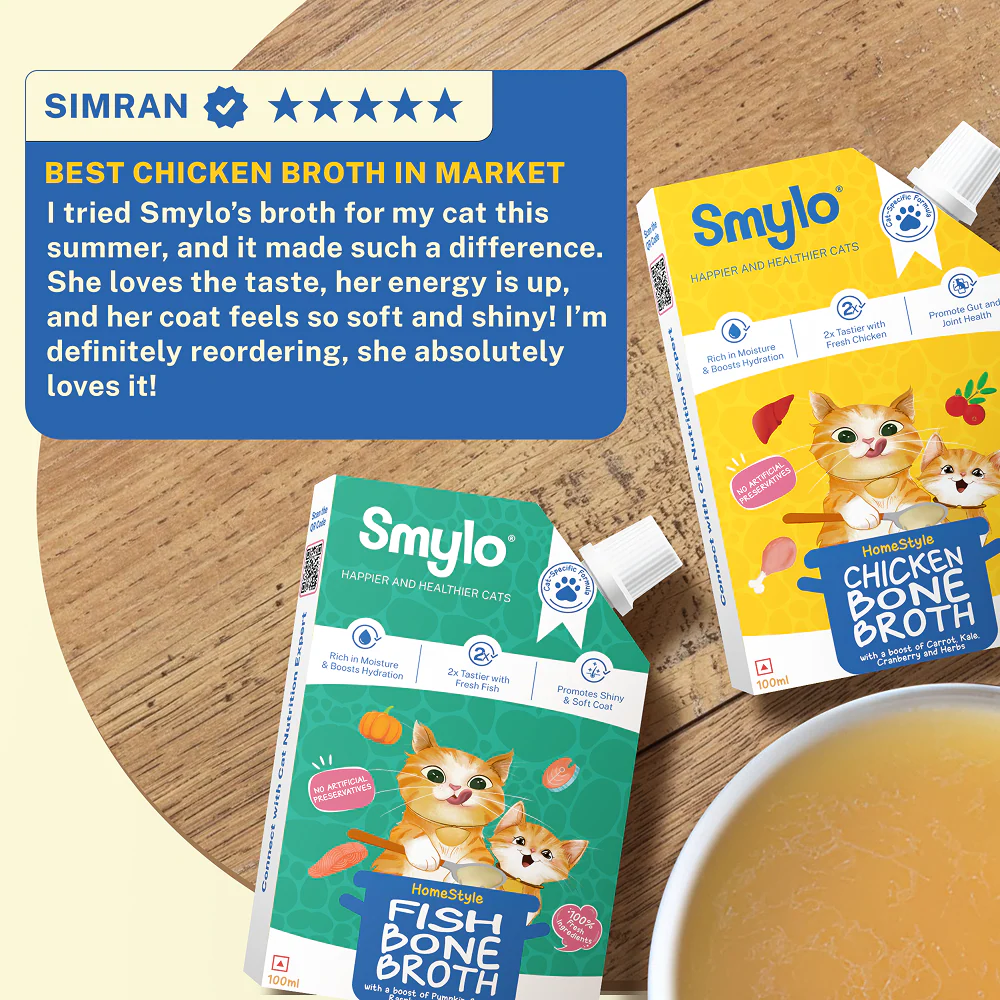 Smylo Hydration Rich Chicken with Carrot, Kale and Cranberry Bone Broth for Cats - Image 5