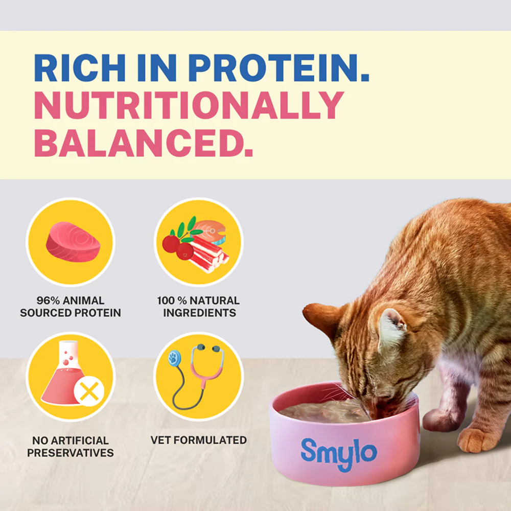 Smylo Adult Mackerel Kanikama & Cranberry, Fresh & No-Preservative Wet Cat Food - Image 3