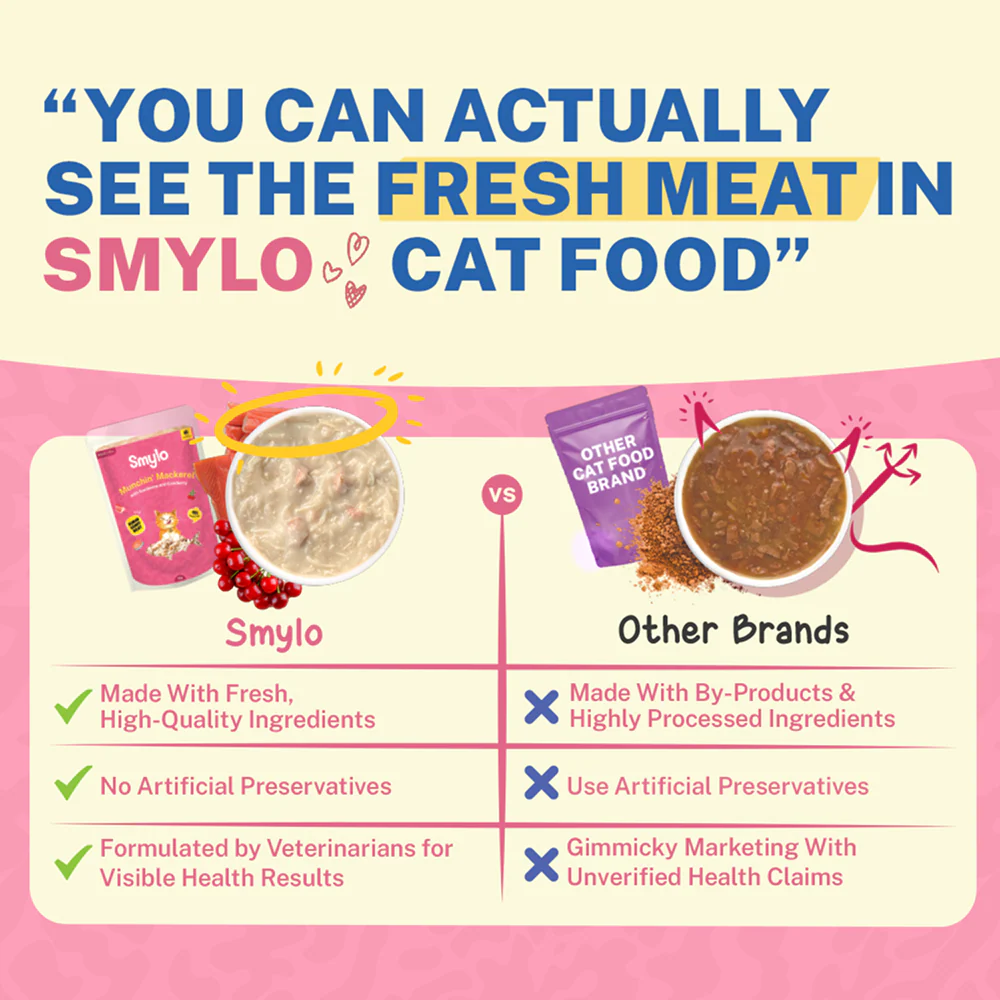 Smylo Adult Mackerel Kanikama & Cranberry, Fresh & No-Preservative Wet Cat Food - Image 4