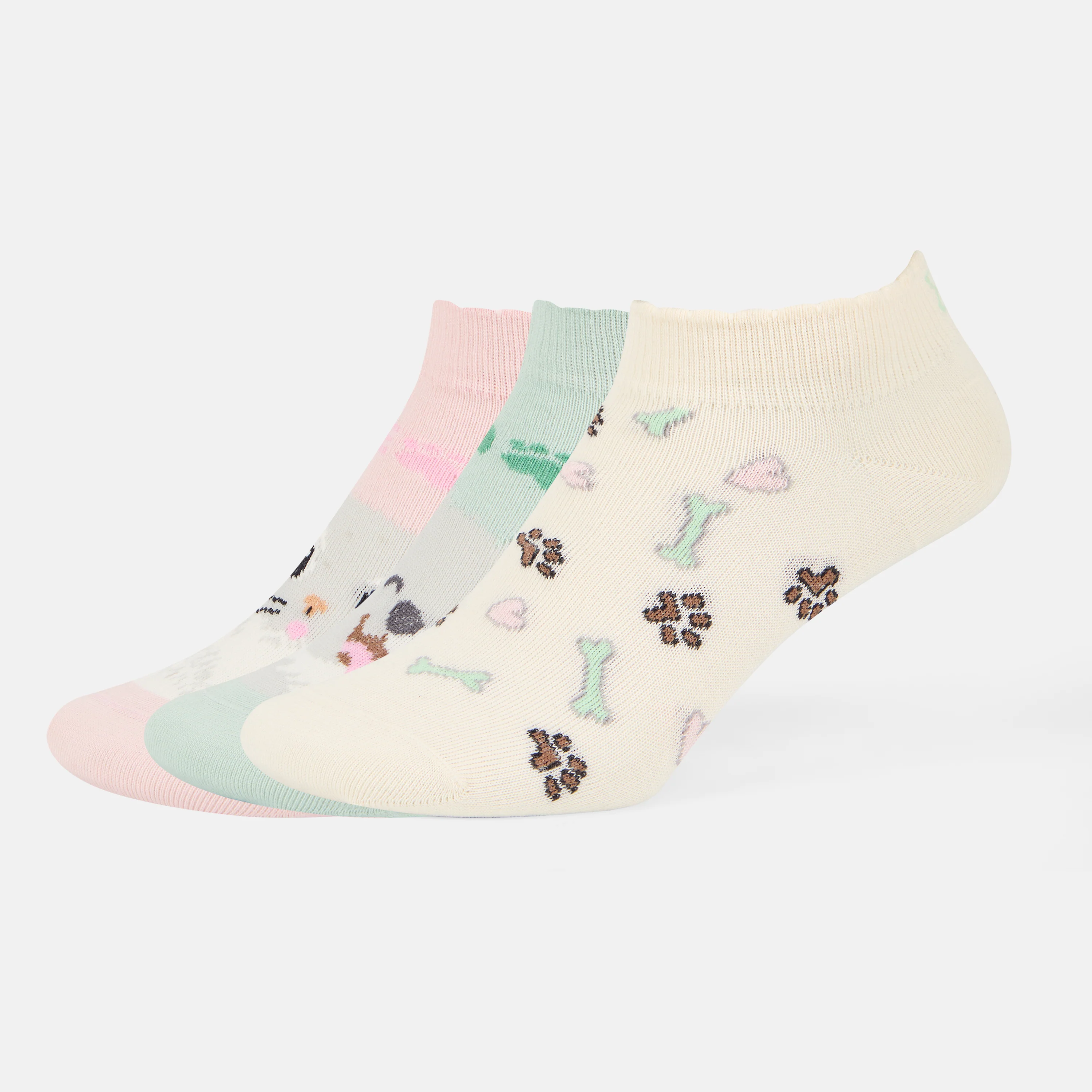 SocksXpress Limited Edition Pet Lover Themed Ankle Socks for Women (Pack of 3) - Image 5