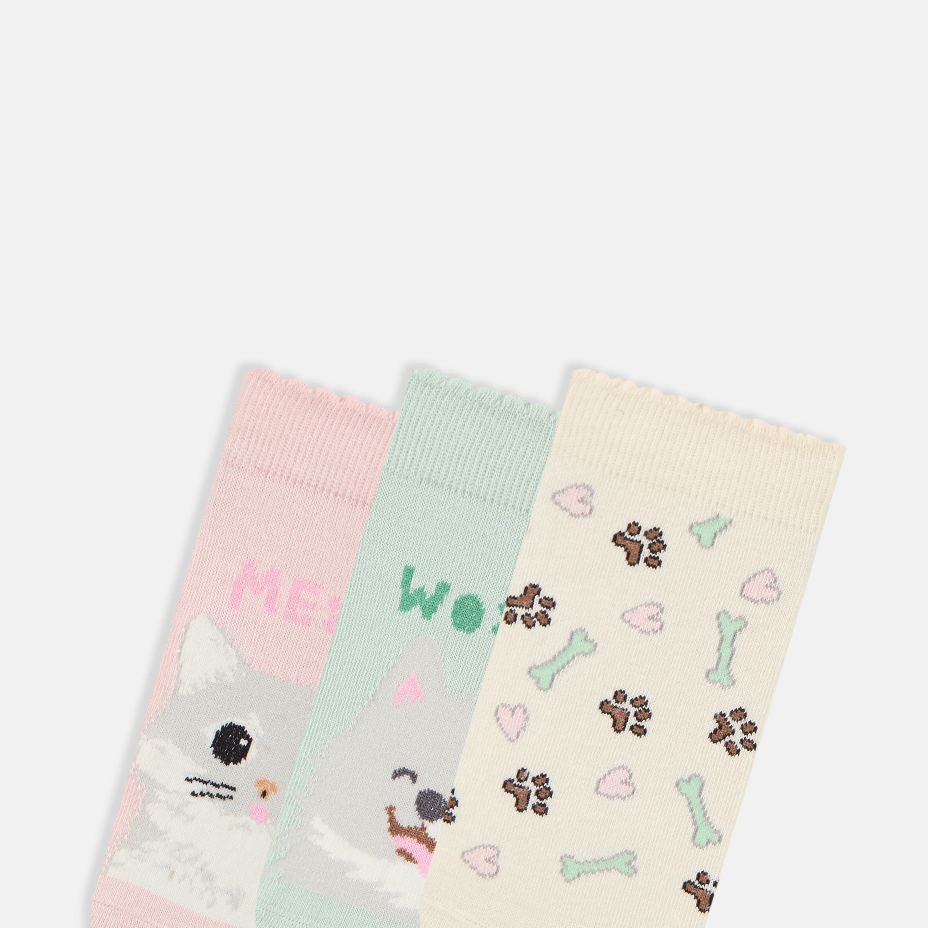 SocksXpress Limited Edition Pet Lover Themed Ankle Socks for Women (Pack of 3) - Image 6
