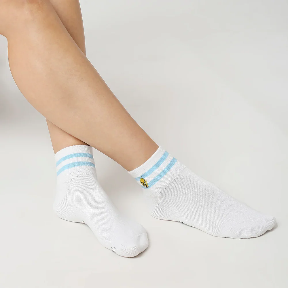SocksXpress Looney Tunes Cartoon High Ankle Socks for Women (Pack of 3) - Image 4
