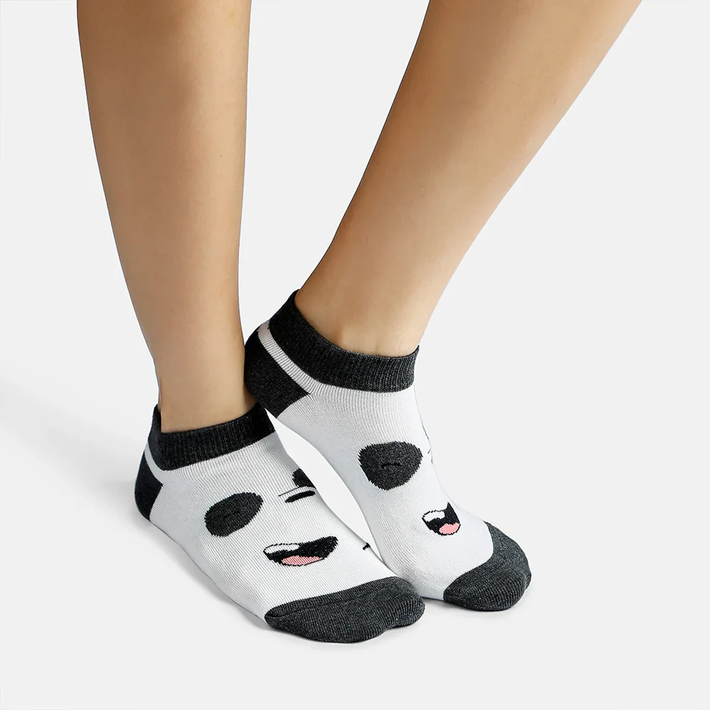 SocksXpress We Bare Bears Themed Ankle Socks for Women (Pack of 3) - Image 4