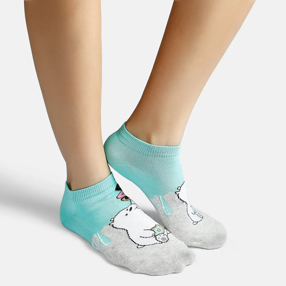 SocksXpress We Bare Bears Themed Ankle Socks for Women (Pack of 3) - Image 5