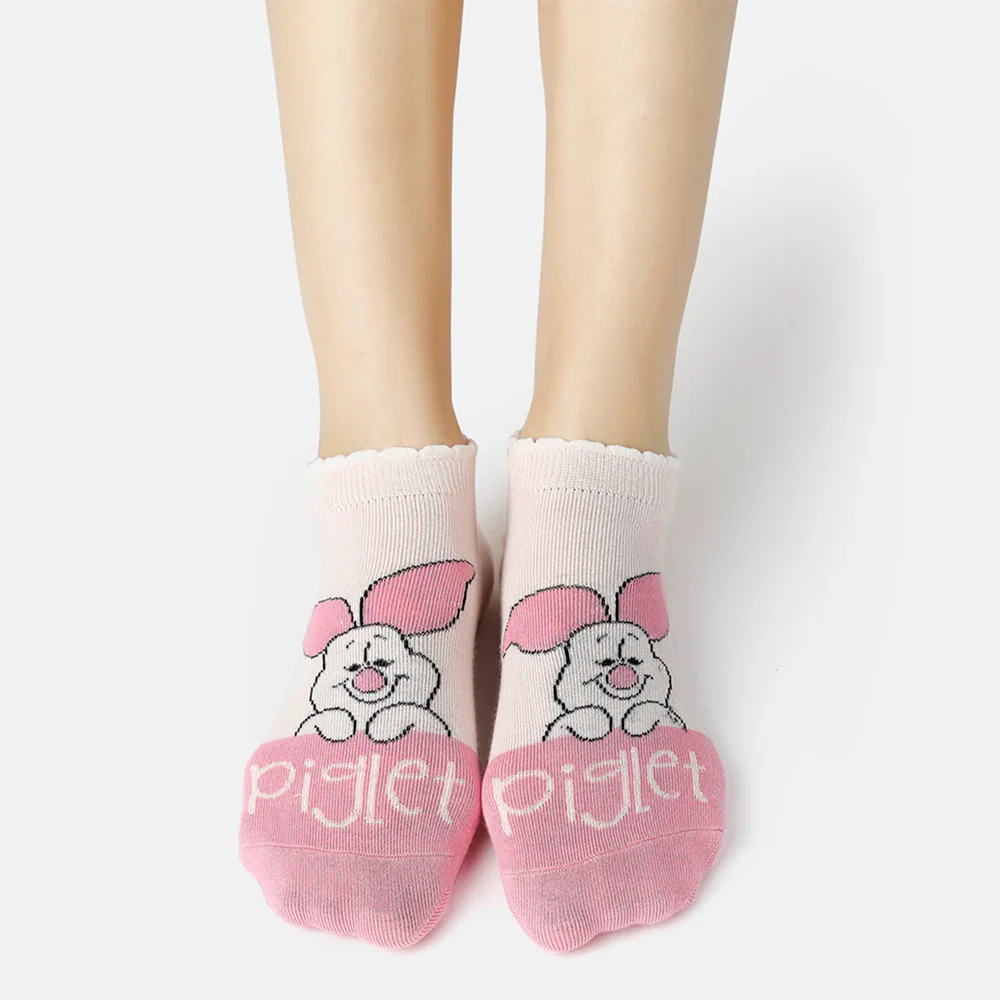 SocksXpress Winnie The Pooh Themed Ankle Socks for Women (Pack of 3) - Image 5