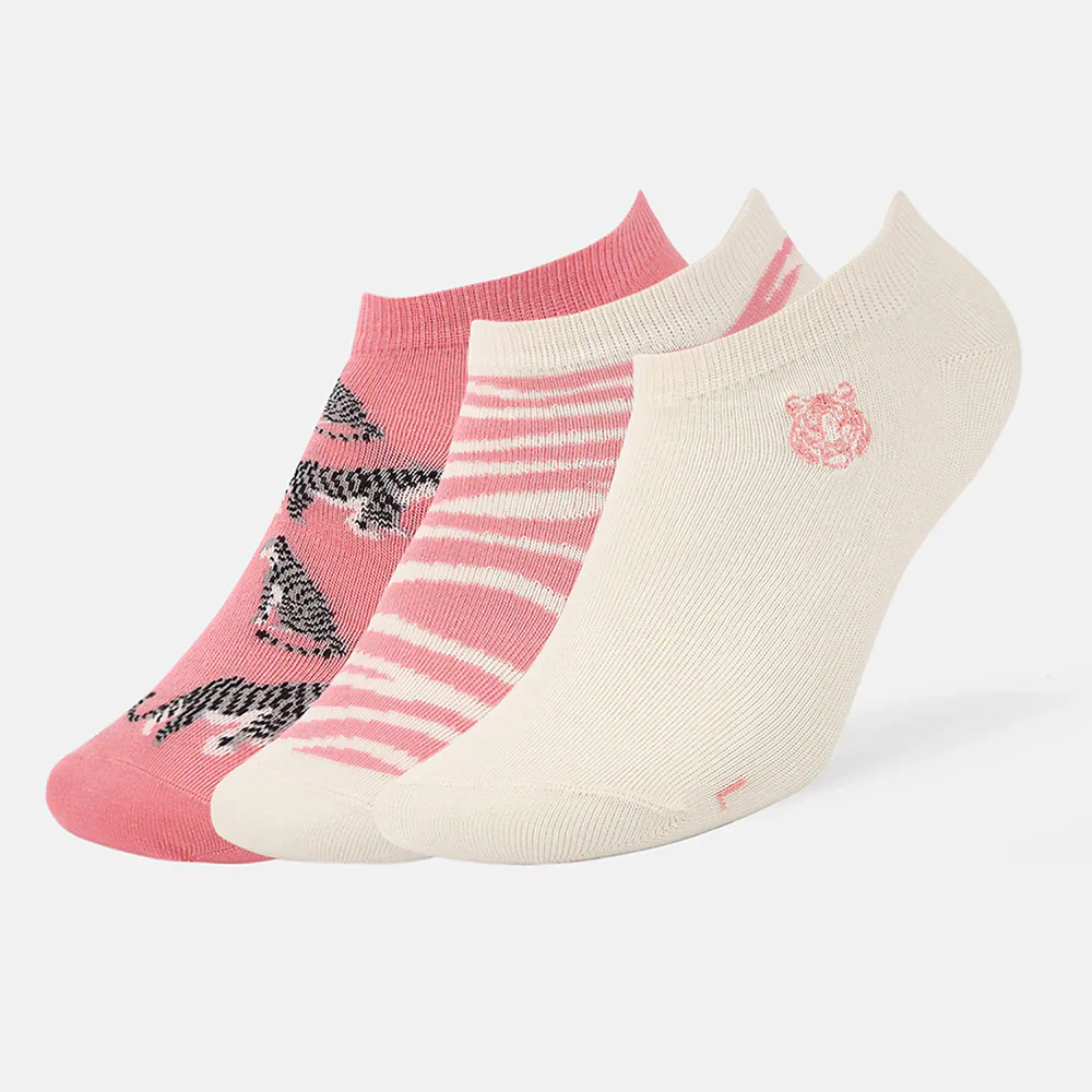 SocksXpress WWF Themed Ankle Socks for Women (Pack of 3) - Image 3