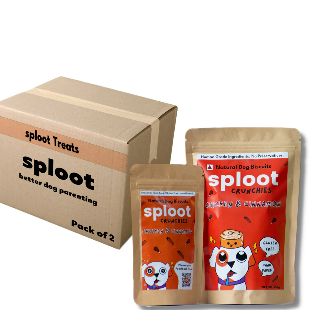Sploot Crunchies Chicken and Cinnamon 100% Human Grade Biscuits Dog Treats - Image 7