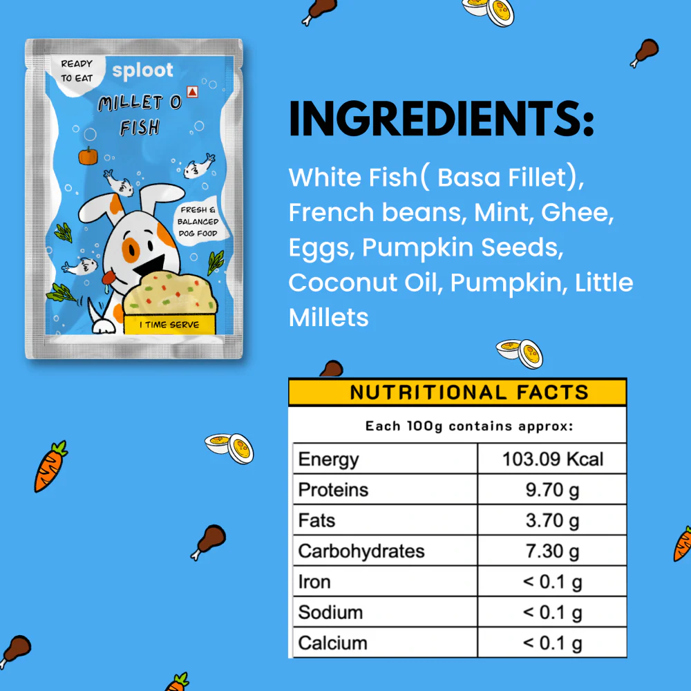 Sploot Meals Millet O Fish Dog Wet Food - Image 3