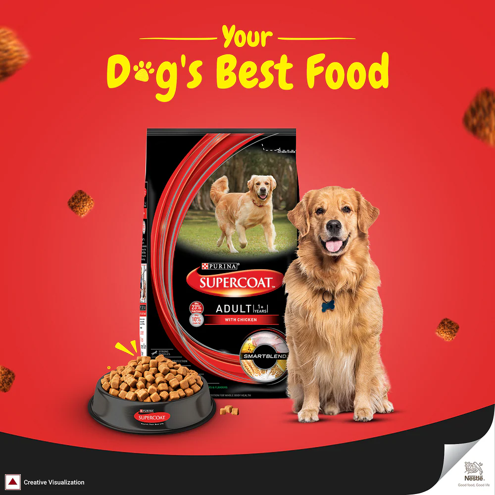 Purina SuperCoat with Chicken Smartblend Adult Dog Dry Food (1+ Years) - Image 2