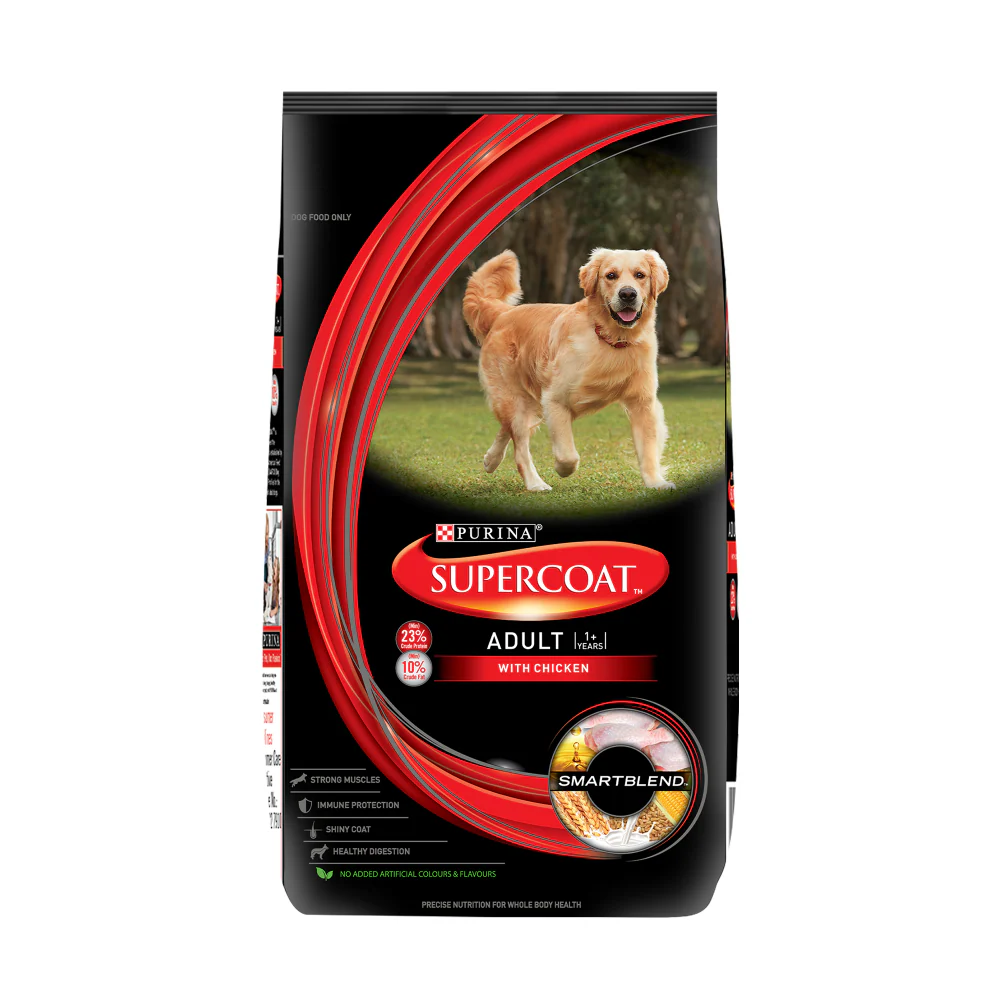 Purina SuperCoat Chicken Smartblend Adult Dog Dry Food (1+ Years) - Image 2