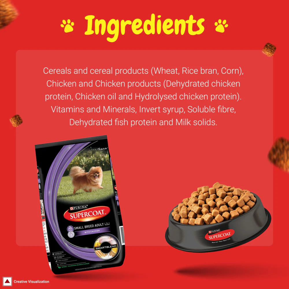 Purina SuperCoat Chicken Adult Small Breed Dog Dry Food - Image 2