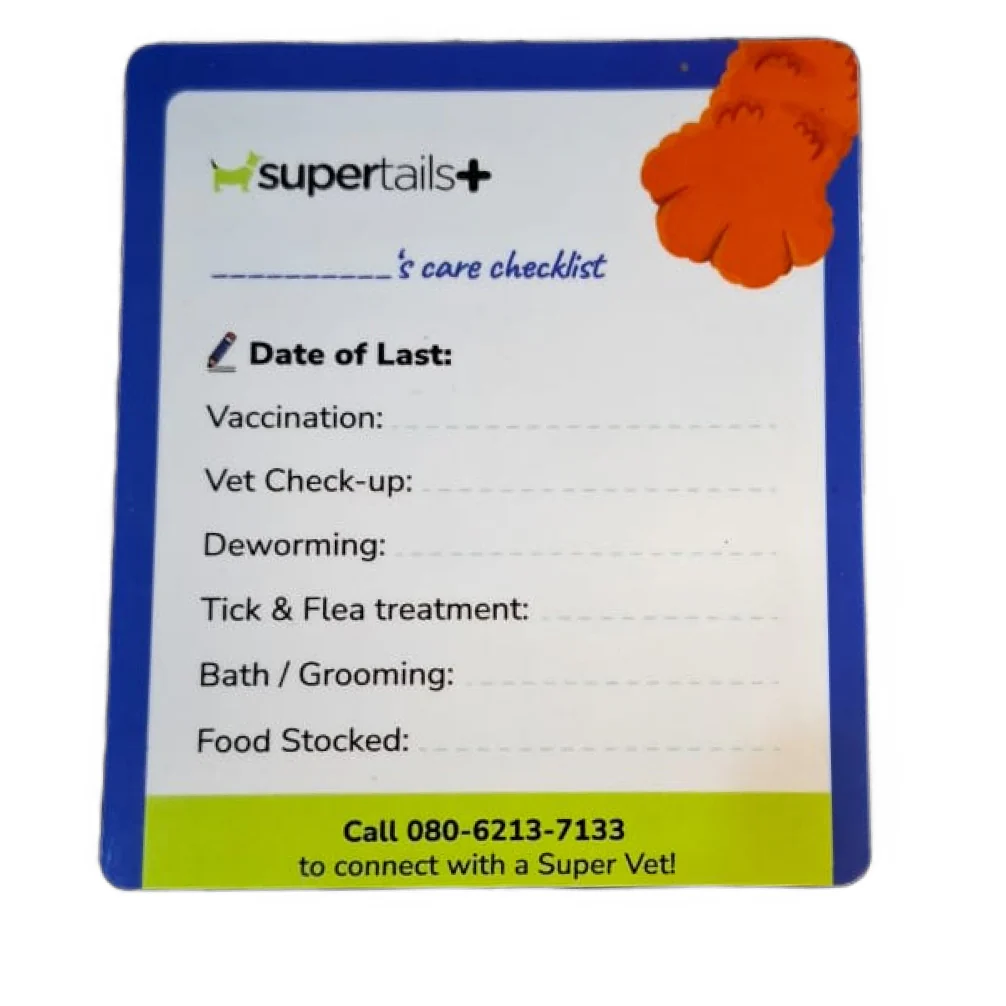 SuperTails+ Pet Care Checklist Fridge Magnet | Track Your Pet’s Health with Ease - Image 2