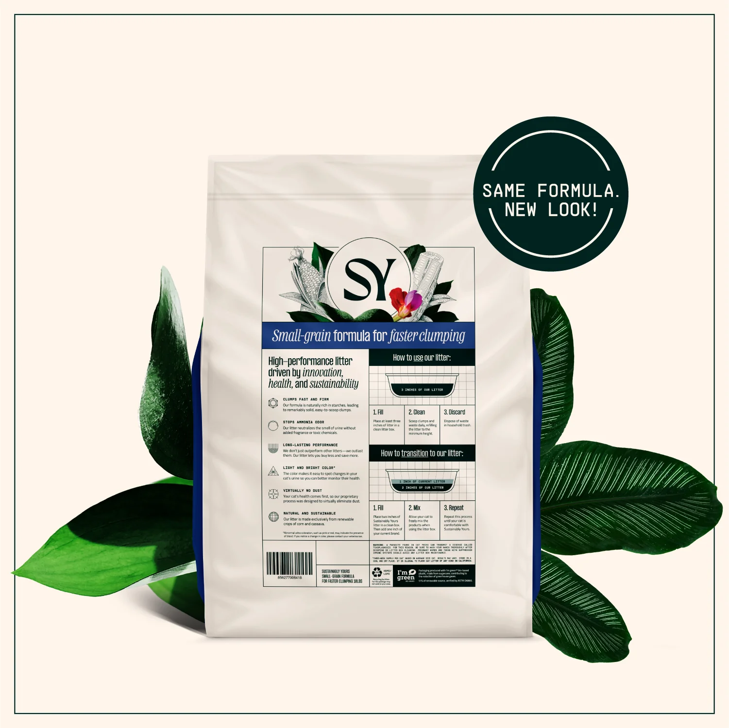 Sustainably Yours Multi Cat Plus Unscented Small Granules Cat Litter - Image 8