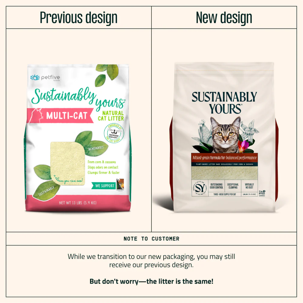 Sustainably Yours Multi Cat Unscented Mixed Granules Cat Litter - Image 4