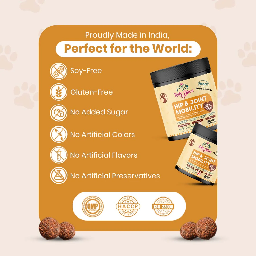 TailsAlive Hip & Joint Chicken Flavor Soft Chews Supplements for Dogs - Image 7